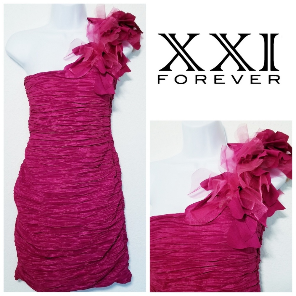 XXI Forever 21 Fuschia Dress